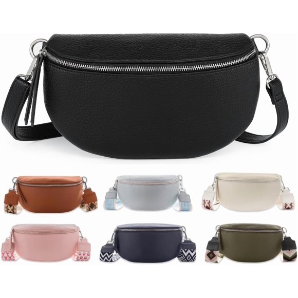 Fanny Pack Women, Cross Body Bag Women, Leather Purses for Women, Belt Bag, Waist Bag, Lulu Dupes Sling Bag for Women