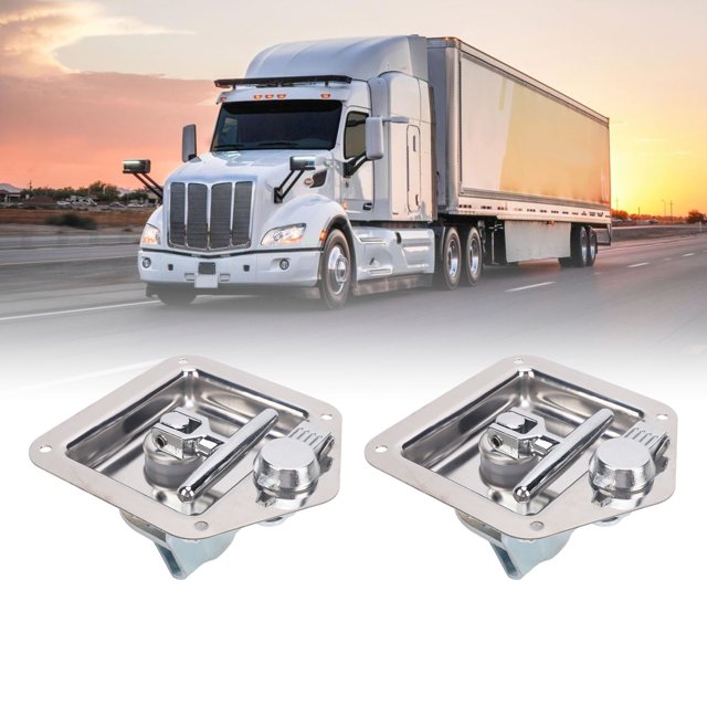 Trailer Door T Handle Latch, Folding T Handle Tool Box Lock for RV for Truck