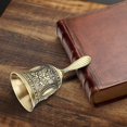 thumbnail image 4 of Hand Bell, Classic Zinc Alloy Call Bell Traditional Handle Service Call Bell For School, Reception Dinner, Hotel Service, 4 of 5
