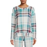 Secret Treasures Women's Hacci Sleep Top, Soft Fabric, Pullover Style, Plaid