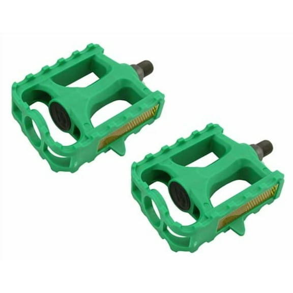 M.T.B Pedals 861 1/2" Green. Bike pedals, bicycle pedal, for lowrider , beach cruiser, chopper, limo, stretch bike