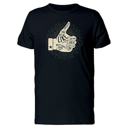 Tattooed Hand Thumbs Up Tee Men's -Image by