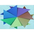 thumbnail image 1 of Ahgly Company Machine Washable Indoor Rectangle Transitional Steel Blue Area Rugs, 2' x 3', 1 of 7