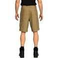 thumbnail image 3 of FULL BLUE Cargo Canvas Shorts, Performance Stretch, Regular Fit, Khaki, Size 72, 3 of 6