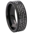 thumbnail image 6 of Lord's Prayer Tungsten Carbide Ring, 6 of 9