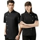 thumbnail image 1 of Uniforme de chef unisex Sonducket manga corta Negro 3XL, 1 of 6