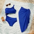thumbnail image 1 of Traje de Baño 2 Piezas Con Abertura con Falda Pareo Mujer azul Mediano, 1 of 7