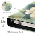 thumbnail image 4 of iauyy PU Leather Scrapbook Album | Expandable Binder with 20 Self-Adhesive Pages (11.8x24in)，Pink and Gold Flowers, 4 of 8