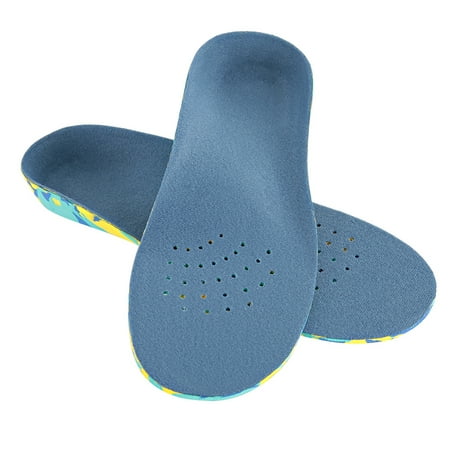 

Wearability Flatfoot Orthopedic Insole High Elasticity Insole For Boy And Girl Boot Walking Running And Casual Shoes Blue M 26-28