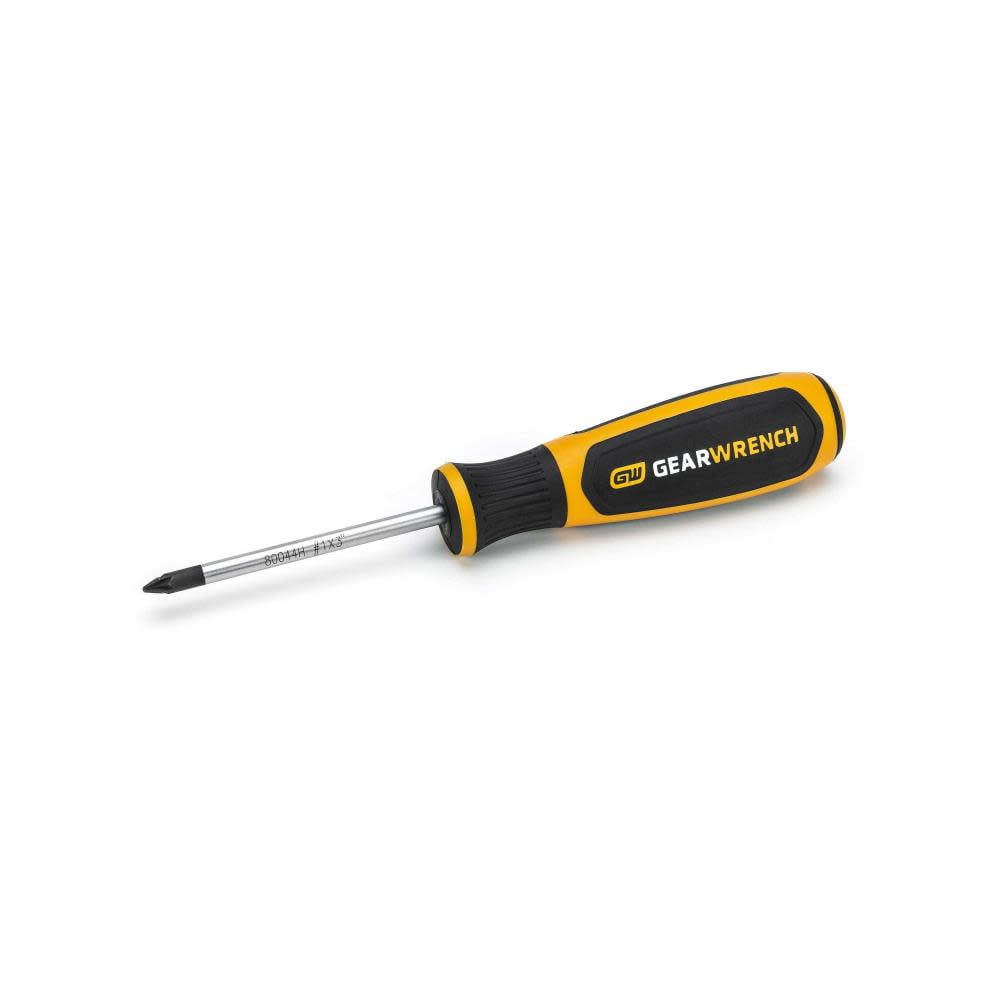 Gearwrench #1 X 3' Pozidriv® Dual Material Screwdriver