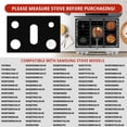 thumbnail image 4 of 2 Pack Stove Covers, Gas Range Protectors for Samsung Gas Range Stove Cover Reusable Stove Top Covers for Samsung Gas Burners, Oven Liners Mat Gas Range Protectors Covers Non-Stick Washable, 4 of 4