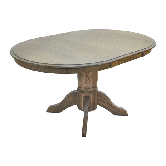 Intercon Colonial Oak Pedistal Base Table Weathered Chestnut finish