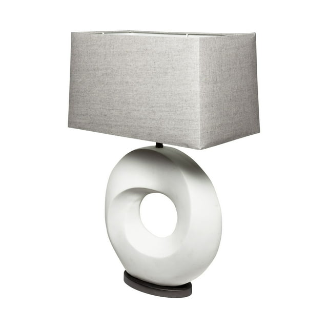 homeroots lighting 392232 Contempo White O Ring Table Lamp
