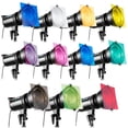 thumbnail image 2 of 11 paquetes de filtros de gel de iluminación correctores de color transparentes de 12 x 12 pulgadas en 11 colores, 2 of 4