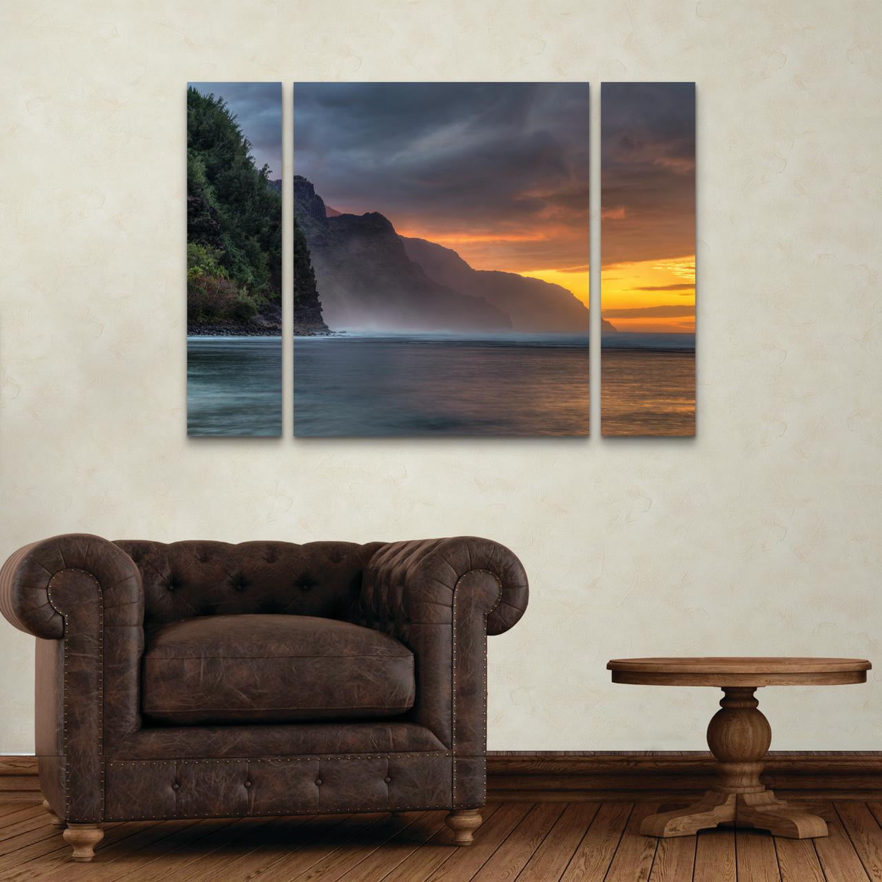 Trademark Fine Art 'Napali Sunset Kauai' Canvas Art by Pierre Leclerc