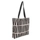 thumbnail image 1 of Bolsa de lona Uxcell, bolsa de lona a rayas con asa, bolso reutilizable negro, 1 of 5