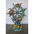 thumbnail image 2 of Sunken Boat Anchor W Turtles, Fish Bronze Statue -  Size: 39"L x 23"W x 51"H., 2 of 11