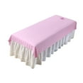 thumbnail image 4 of Stgfyxgs Salon Sofa Cover, with Face Hole, Professional Massage Table Cover, Washable, Lightweight And Soft, Beauty Bed Cover for Salon Pink, 4 of 9