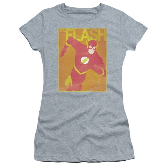 Jla - Simple Flash Poster - Juniors Teen Girls Cap Sleeve Shirt - Large