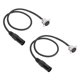 thumbnail image 1 of Cable XLR Tipo D Paquete De 2, 0,6m, Sin Soldadura Convertidor XLR Hembra A Macho Para Alimentación/Paso De Micrófono 24 AWG Premium Para Caja De Escenario, Panel De, 1 of 7
