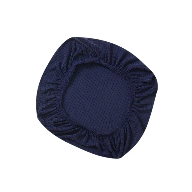 Housses de Siège de Chaise de Bureau Élastiques Housse Extensible Bleu Foncé