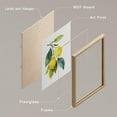 thumbnail image 4 of PixonSign&nbsp;Framed Pastel Watercolor Lemon Wall Art, Set of 4 Nature Wilderness Wall Prints, Botanical Plants Floral Wall Décor, Fresh Fruits Poster Set Modern Art Home Decorative - 12"x16" Natural, 4 of 5
