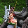 thumbnail image 5 of Estatua de pareja de jardín, adorno colgante de jardín de hadas en miniatura, decoración de columpio de resina de micropaisaje para oficina, patio de coche, 5 of 5