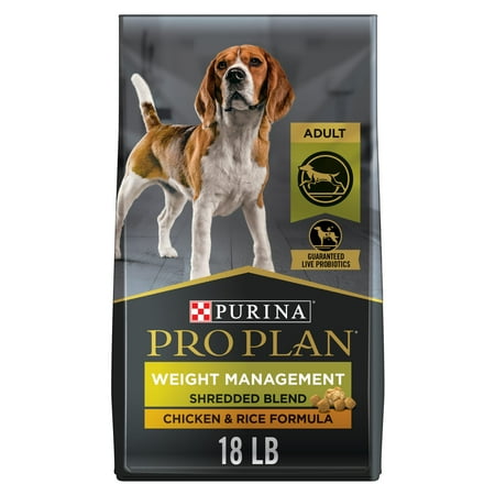 UPC: 0038100140241 | Purina Pro Plan Dry Dog Food for Adult Dogs High Protein Weight Management  Chicken & Rice  18 lb Bag