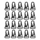 thumbnail image 2 of Gancho De Seguridad Para Eslinga, Clips Para Eslinga, Borde Redondo, Liviano, Portátil, 20 Piezas Para Cordón De Paracaídas Para Adultos Para Llavero Para Exteriores Para, 2 of 8