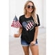 thumbnail image 1 of 4th of July Shirts Women Faith Family Freedom Tshirt American Flag T Shirts Star Stripes Patriotic Shirts Top TEE, 1 of 8