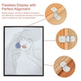 thumbnail image 4 of Clips de lienzo Uxcell, Clips de enmarcado de imágenes en forma de Z, Clips de montaje de pintura en lienzo con agujeros de montaje y tornillos con desplazamiento de 1/4" 30, 4 of 5