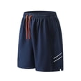 thumbnail image 2 of Mens Athletic Shorts 7 Inch Elastic Waist Lightweight Quick Dry Running Shorts for Workout Running Hiking Navy S, 2 of 4