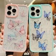 thumbnail image 3 of case for iPhone 15 Pro Case Cute Glitter with Butterfly Phone Case for iPhone 15 Pro for Women Girls Lens Protection Shockproof Protective Cover Soft Silicone Clear Dainty Cases 6.1 ” (Pink), 3 of 8