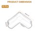 thumbnail image 2 of Protectores de Esquina Uxcell 16Pcs Protectores de Esquina para Mesa, Guardas de Esquina de Muebles y Bumpers de Bordes (en forma de L, Transparente), 2 of 6