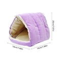thumbnail image 3 of Warm Plush Parrot Nest Hammocks for Medium Sized Birds Winter Sleeping House Cozy Cage Accessory, 7.87x7.48x7.48 inches, 3 of 6