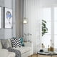 thumbnail image 3 of Worallymy Cortina blanca Sheer Semi-shading Window Covering Panels para Cocina Dormitorio Sala de estar 1Pc 100x200cm Worallymy JD735804468, 3 of 7