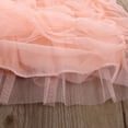 thumbnail image 6 of Toddler Girl Dress Pink Princess Dress Spaghetti Strap Ruffled Bubble Party Tulle Tutu Wedding Dress, 6 of 7