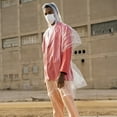 thumbnail image 7 of Rain Poncho Disposable Transparent Raincoat with Drawstring Hood for Festivals Concerts Hiking Cycling and Camping, 7 of 7