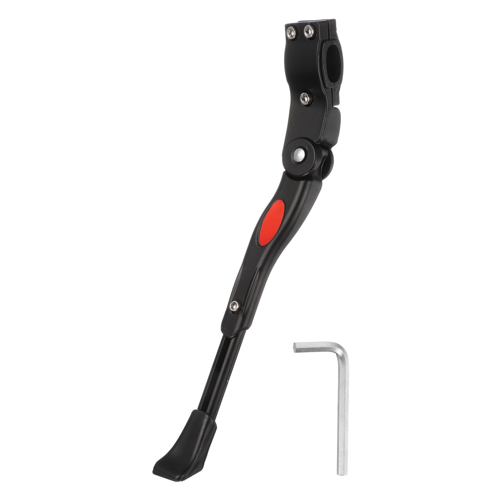 Unique Bargains Kickstand Aluminium Adjustment Bicycle Stand for Inch Wheel Black