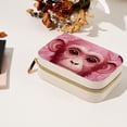thumbnail image 7 of Pink Monkey Velvet Portable Earring Organizer with Removable Compartment - Gift Jewelry Box/Jewelry Boxes - Jewelry Display, 7 of 7