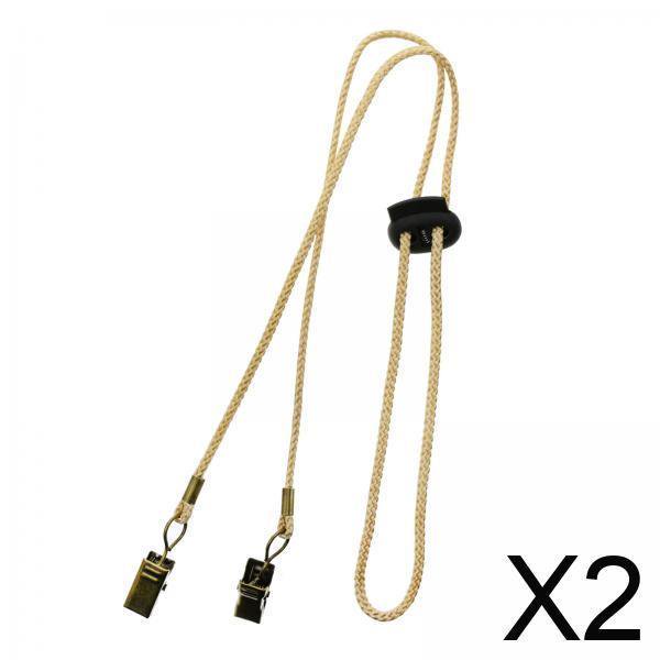 2x Clip Para Sujetar Baberos Clip Ajustable Para Servilletas Para Adultos Niños Bebé Senderismo Restaurante Beige