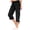 8# Black, variant on Cargo Capris For Women With Pockets Casual Drawstring Baggy Petite Pants Lightweight Low Rise Hiking Athletic Work Joggers Khaki M