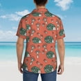 thumbnail image 6 of Goofa Hedgehog Mushroom Hawaiian Shirt for Men, Unisex Summer Beach Casual Short Sleeve Button Down Shirts,Aloha Tropical Floral print shirt-Small, 6 of 9