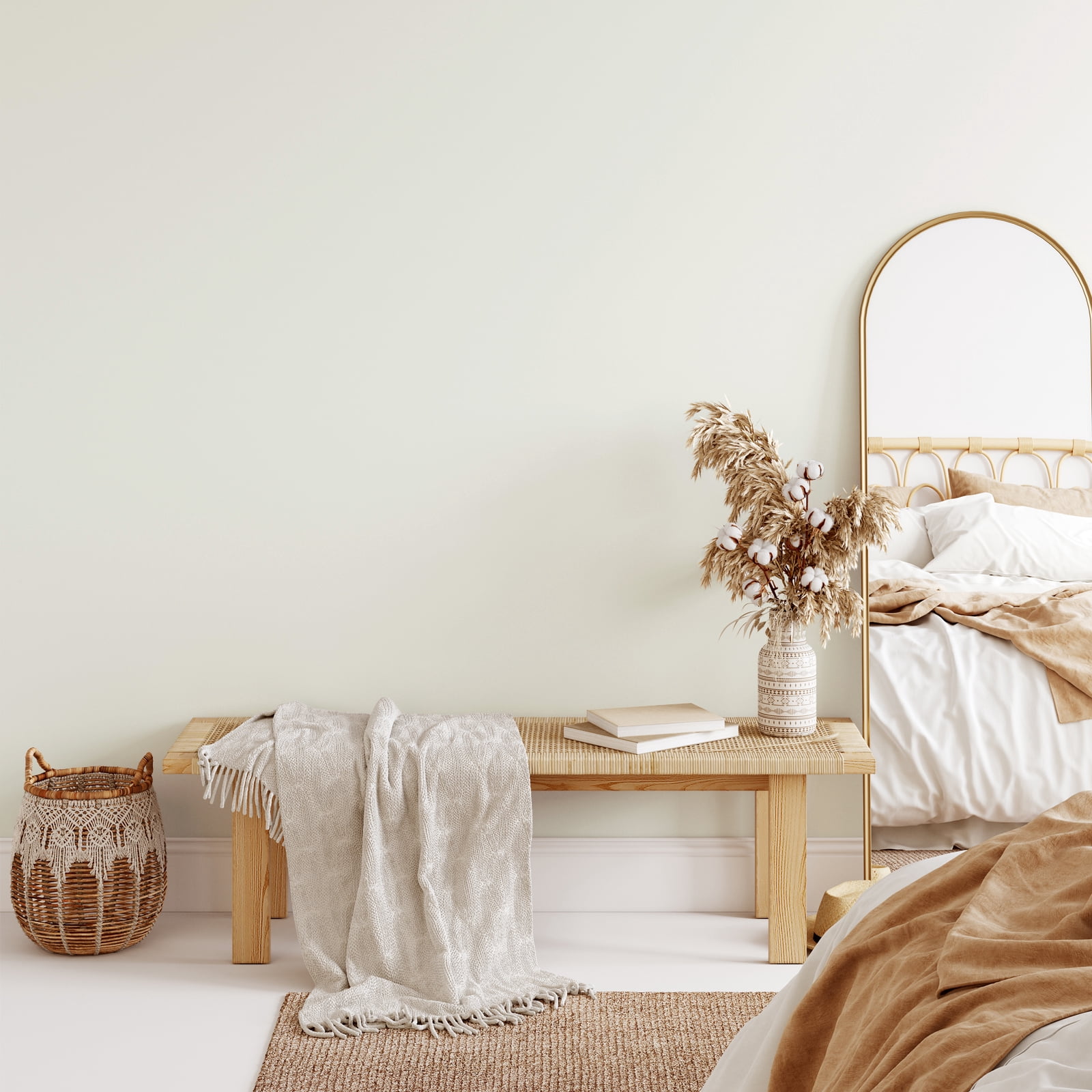 VEELIKE Off-White Wallpaper Solid White Peel and Stick Wallpaper for Bedroom Walls Self Adhesive Vinyl Roll Removable Thick White Contact Paper for Cabinets Shelves Kitchen Furniture 15.7''x354''