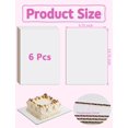 6 Pack Cake Boards Rectangle 13.75 x 9.75 Inch, Disposable Greaseproof ...