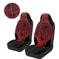 thumbnail image 3 of Uorisanigo High Back Seat Cover Set Universal Halloween Cobweb Spider Car Seat Cover Front Seats Fit for Vehicles, Auto, Suvs, Trucks, Sedans, Vans, Cars, Set of 2, 3 of 7