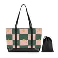 thumbnail image 7 of FORMRS Canvas Laptop Tote Bag for Women with 15.6" Computer Compartments Shoulder Handbag, Pink Abstract, 7 of 7