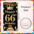 thumbnail image 2 of Golden Theme Happy 66th Birthday Banner Royal Crown Design 66th Birthday Display Balloon Decor Star Pattern Birthday Party Backdrop for 66th Birthday Party Adult Birthday Celebration Luxury Event, 2 of 9