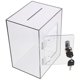 thumbnail image 1 of It looks like you're describing or searching for a product — specifically a **locking money box/donation box** with certain features. Here's a, 1 of 5