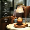 thumbnail image 4 of Candle Warmer Lamp with Timer as a Present, Dimmable Electric Candle Wamer,Mothers Day Gifts for Mom Glass Candle Melter Lamp for Jar Candle(Amber), 4 of 7